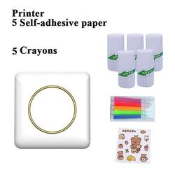 Nuova stampante per adesivi C20 Fun Print Pod Mini Bluetooth, stampante portatile per adesivi con rotoli di carta, mini stampante per adesivi