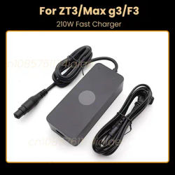 Adaptateur de chargeur Turbo rapide d'origine 210W pour Scooter électrique Ninebot MAX G3 F3 ZT3, chargeur de batterie Li-ion 53.6V 3,9a