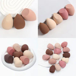 Multi-Color & Shape Assorted Makeup Sponges - Expand When Wet, Latex-Free, Wet/Dry Use for BB Cream/Foundation - All Skin Types