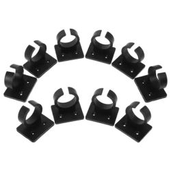 10 Pcs Microphone Clip Karaoke Stand Desk Wall-mounted Home Use Bracket Plastic Desktop Holder