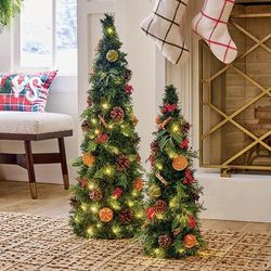 Christmas Pre-Lit Citrus Mix Tree - Small (25") - Grandin Road