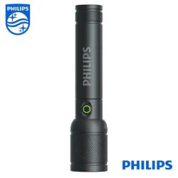 Philips 6168 lampe de poche à Zoom optique type-c lampe de poche Portable avec 4 Modes d'éclairage pour l'auto-défense Camping torche