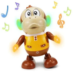 Kids Interactive Dancing Monkey Toys With Light And Music Can Walk Funny Swing Animal Doll Electric Gift