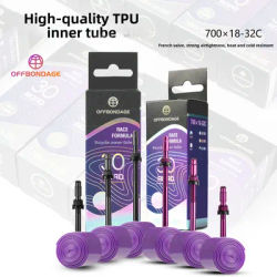 OFFBONDAGE Ultralight TPU Bike Inner Tube 30g 700c 18-32 Road Bicycle 45/65/85mm Inner Tube French Valve Cycling Wholesaler