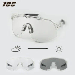 100 Men Women Photochromic Cycling Sunglasses Outdoor UV400 MTB Bicycle Glasses Sports Road Mountain Bike Eyewear