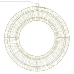 Corona luminosa per Natale 1440 LED bianco caldo in metallo Ø 50 cm