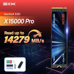 SIX 2TB 14279MB/s SSD, M.2 PCIe Gen5x4 NVMe 2.0, 2GB DRAM Cache, 1200TBW, Internal SSD