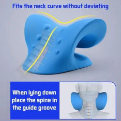 Civière relaxante pour le cou et les épaules, dispositif de Traction cervicale, oreiller chiropratique, nuage pour soulager la douleur, alignement de la colonne cervicale