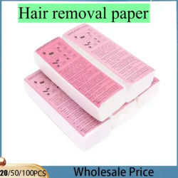 20PCS/50PCS/100PCS Wax Papers High Quality Non-woven Fabric Hair Removal Waxing Strips Depilatory Tool For Leg Hairs Removal