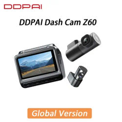DDPAI Z60 4K+2K+1080P Dashcam Support Rear and Interior with GPS 5GHz WiFi ADAS NightVIS 2.0 Dash Camera 24H Parking Monitor