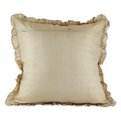 Garden Dreams,'2 Cotton Blend Cushion Covers with Acrylic Floral Embroidery'