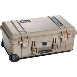 Pelican 1510 Carry On 22x13x9in Wheeled Protector Case Desert Tan w/ Foam 1510-000-190
