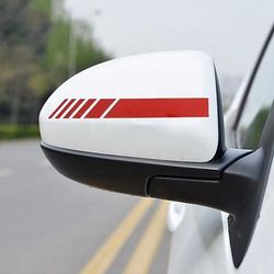 Starfire auto specchietto retrovisore adesivi per auto strisce riflettenti avvertimento guida sicura decalcomanie per auto freccia piuma design specchietto retrovisore accoppiato adesivi cinque colori
