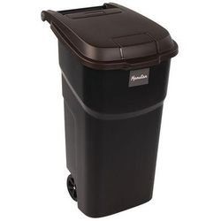 conteneur avec couvercle marron 100l – manutan expert