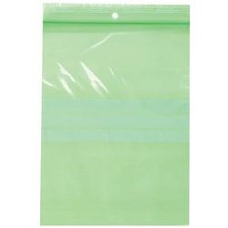sachet zip recyclé - vert 50 µm - 200x150mm - manutan expert