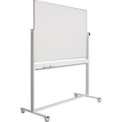 Tableau Pivotant Rc10mm Profilé Revêtu Blanc/blanc-100x200 Cm - Smit Visual