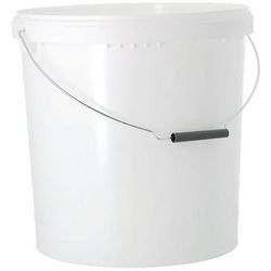 seau plastique blanc - 20 l