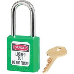 Cadenas Consignation Vert S'entrouvrant - Anse Acier - Vert - Master Lock