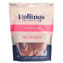 10 Pigs Ears Hollings Dog Treats