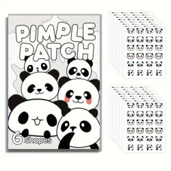 24pcs Cute panda sticker Invisible Acne Patches - Hydrocolloid Spot Marks Blemishes Covering Solution - Quick Fix for Pimples.