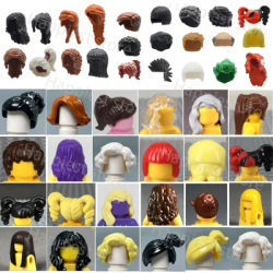 MOC Figures Hair pieces Human body Parts Building Blocks Figure Hairstyles Head Girl Boy City Character Accessories Bricks Toys