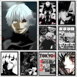 Anime T-Tokyo Ghoul Poster HD art wall waterproof home living room bedroom bar aesthetic decoration