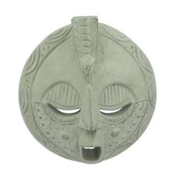 Ghanaian wood mask, 'Bird of Success' - African Wood Mask