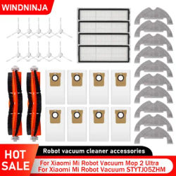 Replacement Parts For Xiaomi Mi Robot Vacuum Mop 2 Ultra STYTJ05ZHM Vacuum Main Side Brush HEPA Filter Mop Cloths Rag Dust Bags