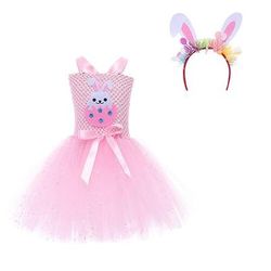 Tutu Vestaglia Principessa Fantasia animale coniglietto di Pasqua Vestiti Divertente Bambini Ragazze Carnevale Pasqua Carnevale Feste Vestirsi