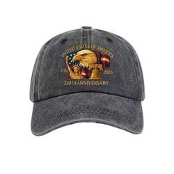 Cappellino da baseball Bandiera Americana Retrò Vintage Eredità Patriotico 1776-2026 per Unisex Adulti Stampa 3D per Giorno dell'Indipendenza / 4 Luglio 4 Luglio All'aperto Casual Quotidiano
