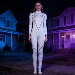 Programma televisivo di fantascienza Tute Zentai Costume Cosplay Festa for Unisex Bambini Adulti Halloween Carnevale Mascherata Performance
