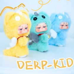 【In Stock】Baby Three Derpkid Dragon Catcher Series Plush Doll Blind Box Kawaii Plush Toy Bag Pendant Keychain Doll Birthday Gift