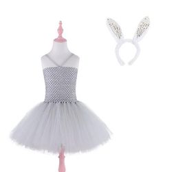 Tutu Vestaglia Fantasia animale Coniglio coniglietto di Pasqua Vestiti Divertente Bambini Ragazze Halloween Carnevale Pasqua Carnevale Feste Vestirsi