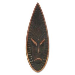 Congo Virgin,'Congolese wood African mask'