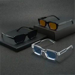 Ensemble de 3 lunettes neutres à monture carrée, élégantes et polyvalentes, adaptées à un usage quotidien ou à la photographie, le choix parfait du cadeau