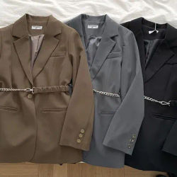 2025 nouvelles filles coton costume manteau à manches longues haut printemps automne vêtements