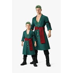 Avventuriero dell'oceano Swordsman Pirata di Cappello di Paglia Anime Costume Cosplay Abiti Abiti Cosplay Halloween Carnevale Costume Per Ragazzi Bambini Adulti