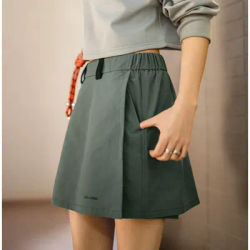 Maden nouveau extérieur a-ligne jupe-short femmes été léger randonnée taille élastique pantalon jupe décontracté polyvalent vert bas