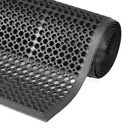 Tapis Caoutchouc Polyvalent Biseaute Antifatigue Noir 91x594 Cm - Notrax