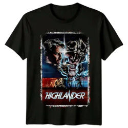 Vintage T-shirt suitable for both men and women Highlander (1986) movie poster inspired T-shirt