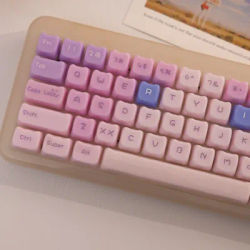 140-key PinkCat Keycap Cat-shaped UV process MAO Contour Compatible with MX for Keyboard Fit 61/64/68/87/96/104/108