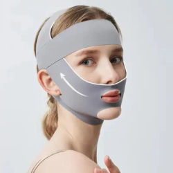 Adjustable Face Sculpting Sleep Mask Breathable Elastic V Line Shaping Mask Slimming Strap Skin Care Lifting Tightening Mask