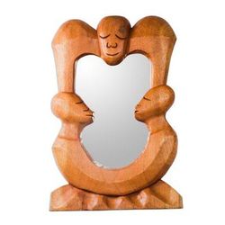 Cedar mirror, 'Royal Arrival'