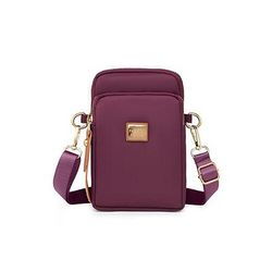 Borsa a tracolla da donna in nylon impermeabile, multi-tasche, tracolla regolabile, piccola borsetta a spalla per uso quotidiano, viaggi, passeggiate, corsa e sport.