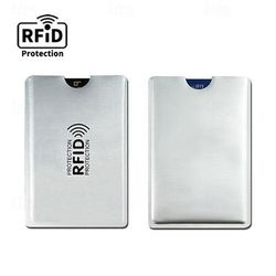 Set da 100 bustine protettive RFID, ideali per proteggere carte di credito o passaporti, prevenire il furto d'identità in viaggio, porta carte sottili e colorati per portafogli, protezione antifurto.