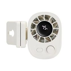 Ventilatore a clip con display a LED, 100 velocità regolabili, portatile, ricaricabile tramite USB, batteria da 1800 mAh, mini ventilatore personale per raffreddamento, portatile per ombrello,