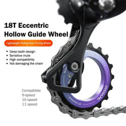 1Pc 18T Bicycle Rear Derailleur Hollow Eccentric Pulley Wheel Bearing Upgrade Kit For R8000 R7000 Road Bike Crankset Accessory