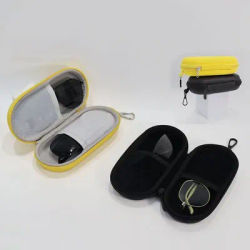 Sac de rangement simple pour lunettes de soleil 2026, en EVA, résistant à la pression, étanche, tendance, portable, boîte de rangement pour lunettes de soleil à main