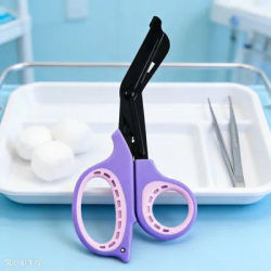 Premium Medical Trauma Shears: Fluoride Coated Non-Stick Bandage Scissors for Nurses, EMTs, and First Aid Kits