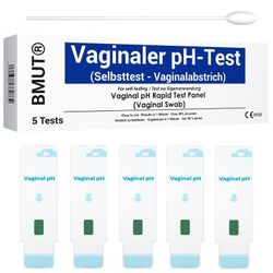 BMUT Tampone vaginale per il test del pH (valore pH) 20 pz Bastoncini
